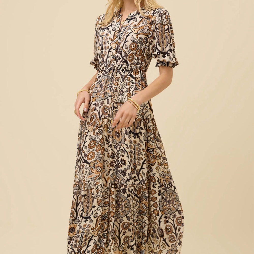 Spartina 449 Lynette Midi Dress Guerard Estate Cream